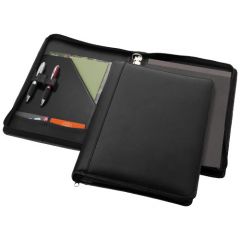 Harvard A4 Leather Zipper Portfolio Deluxe