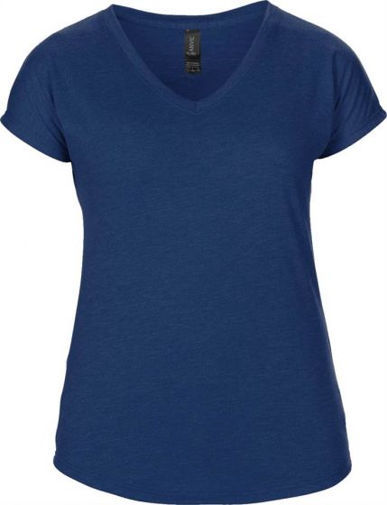 Anvil women's triblend v-neck tee
